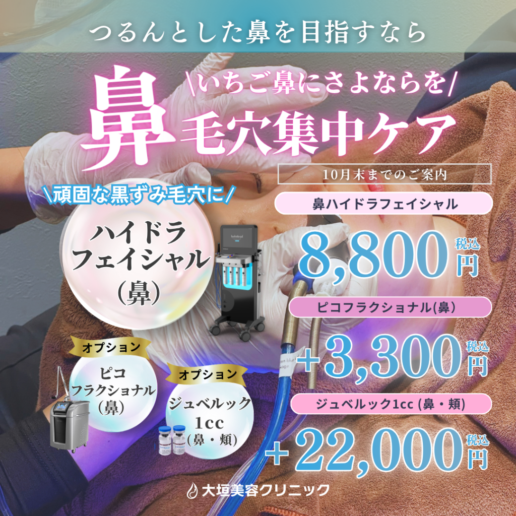 【10月限定】気になる鼻毛穴に。鼻毛穴集中ケア｜8,800円〜